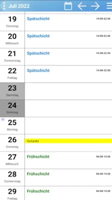 Schicht Planer android App screenshot 5